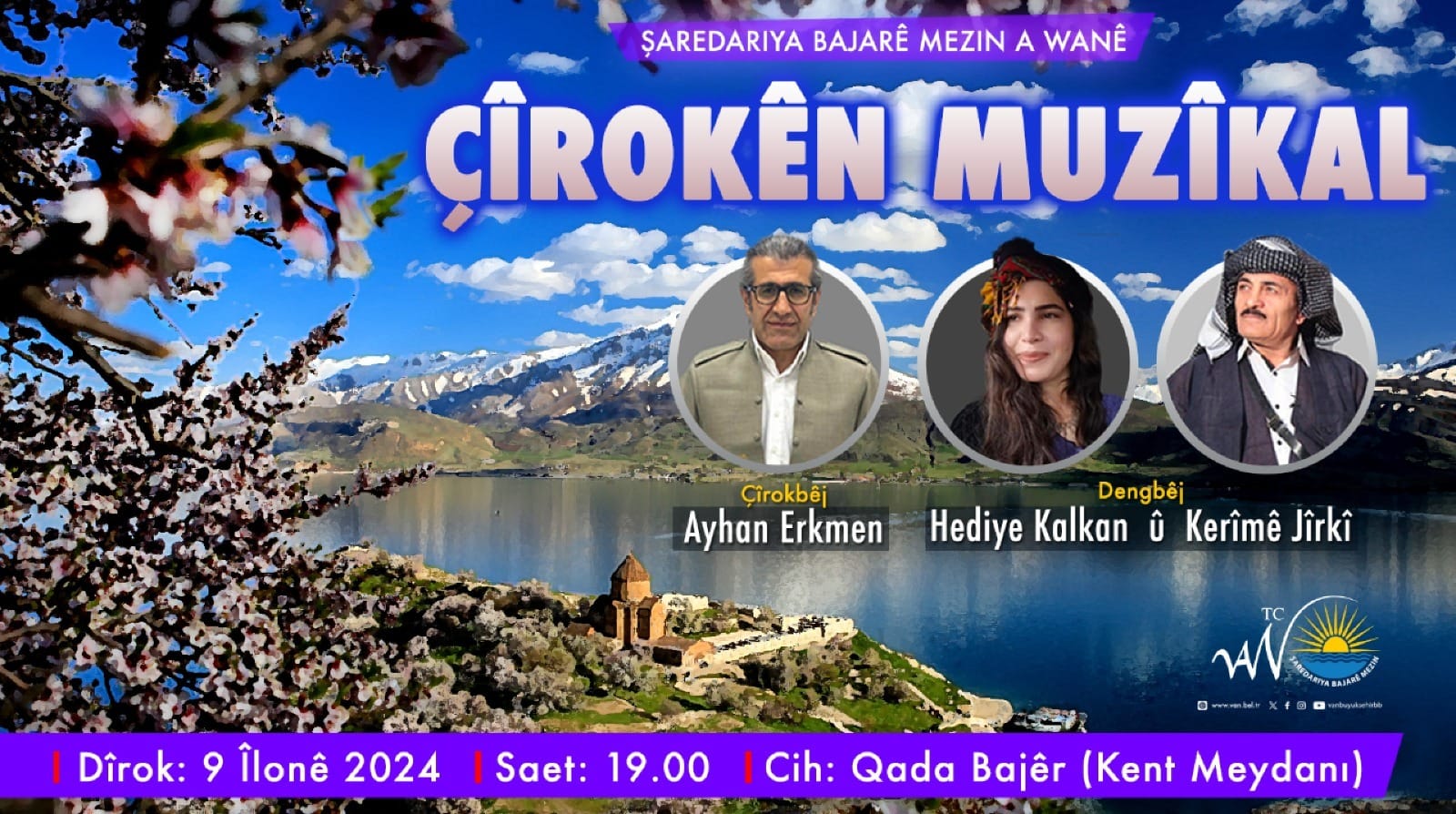 Van’da “Çîrokên Muzîkal” Etkinliği Dengbêjler Sahne Alacak