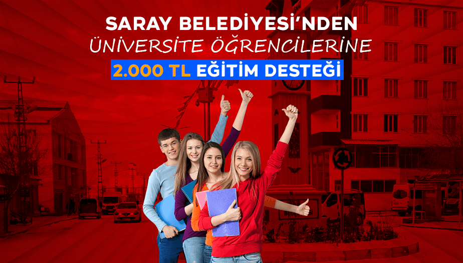 Van Saray Belediyesi'nden 2 Bin TL Burs Desteği
