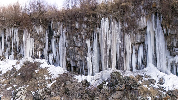 Koçköprü Kanyonu’nda Buz Sarkıtları Oluştu