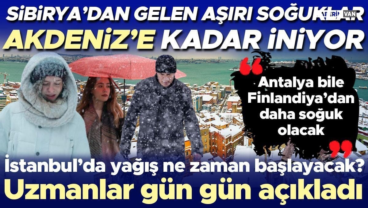 İstanbul’a Kutup Soğukları Geliyor!