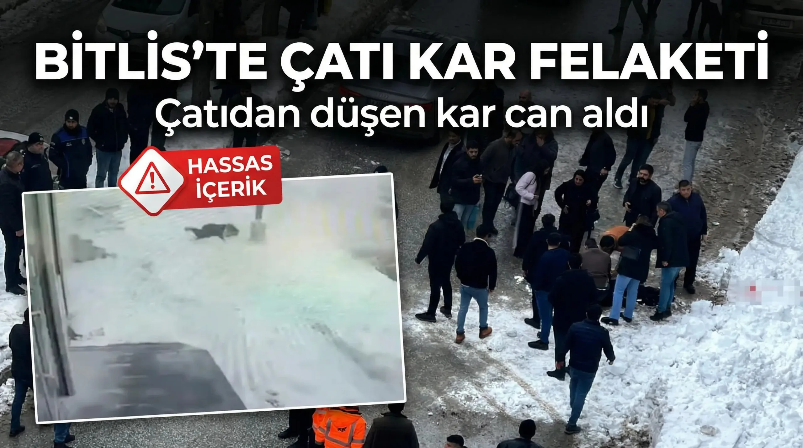 Bitliste Çatıdan Düşen Kar Can Aldı
