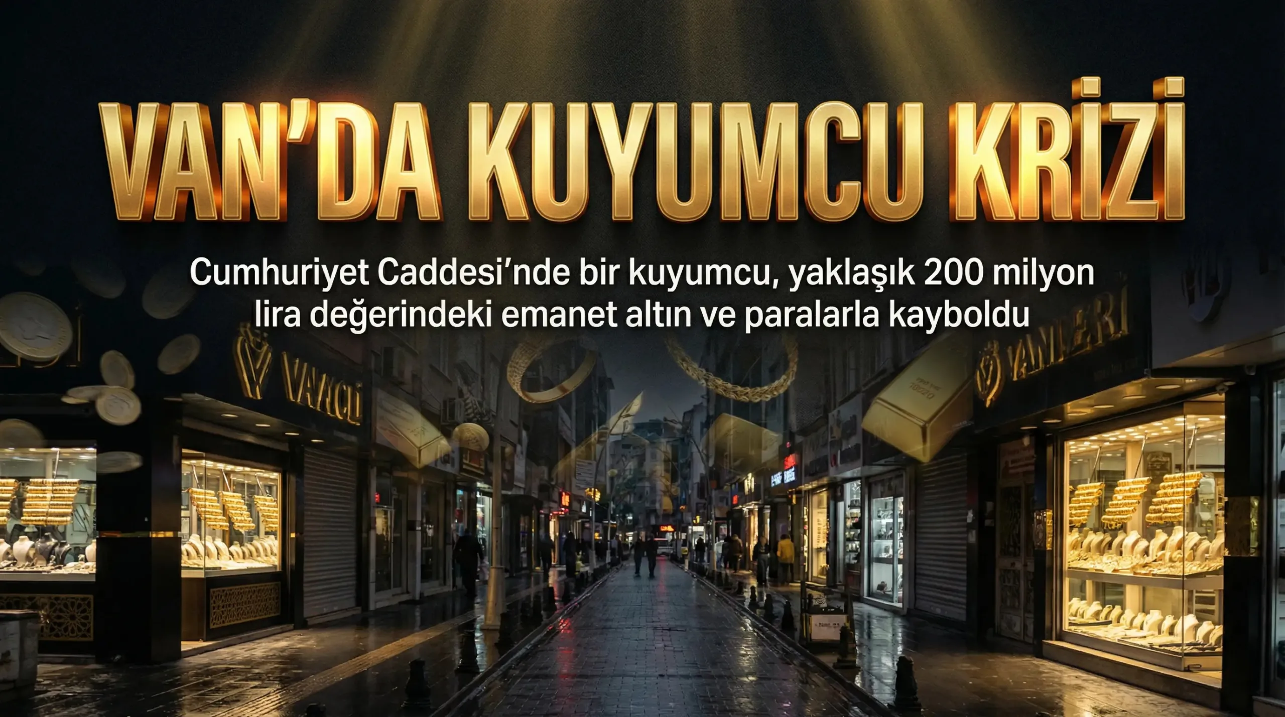 Van’da Kuyumcu Krizi: Altın ve Paralarla Kaybolduğu İddiası