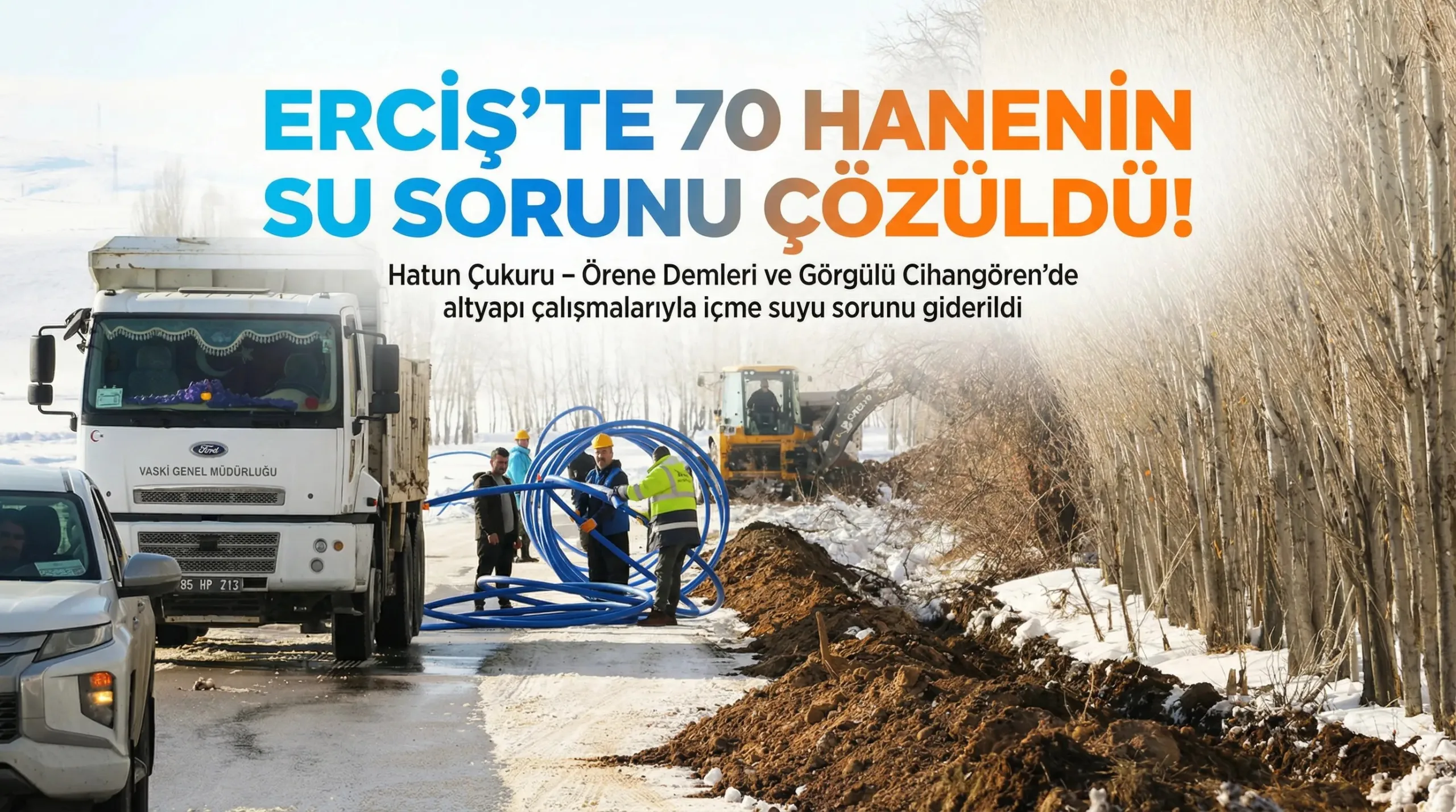 Erciş’te 70 Hanenin İçme Suyu Sorunu Çözüldü