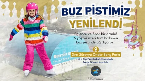 İpekyolu Buz Pisti Yenilendi, Kapılar Halka Açıldı