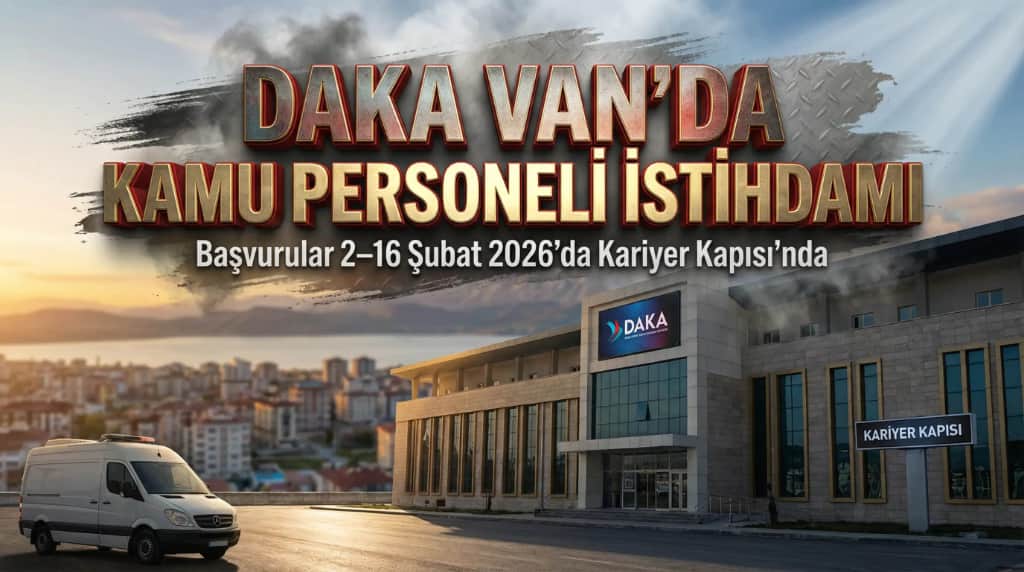 DAKA Van'da Kamu Personeli İstihdam Edecek