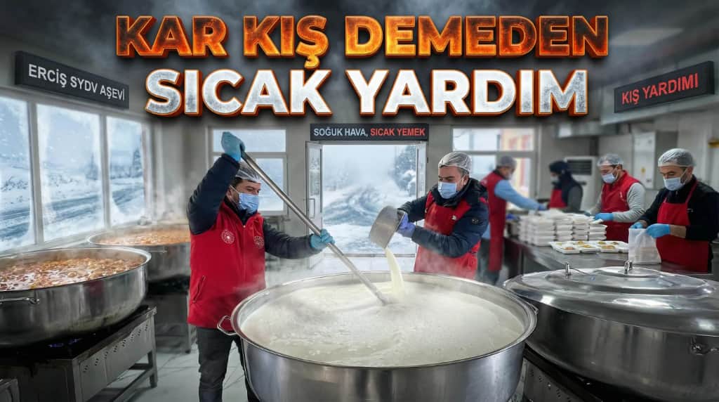 Karlı Yolları Aşıyorlar: Erciş’te Engelli ve Yaşlılara Sıcak Yemek Ulaşıyor