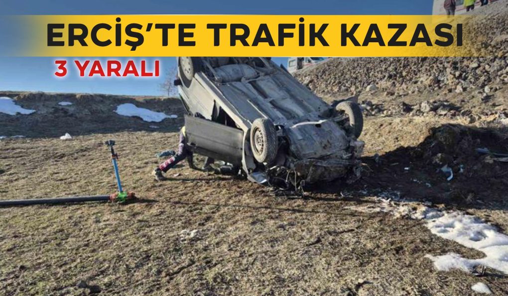 Erciş’te Trafik Kazası 3 Yaralı