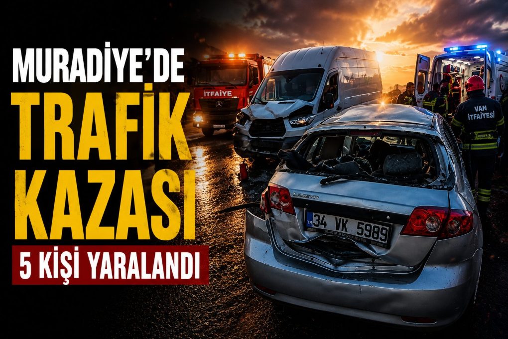 Muradiye'de Trafik Kazası: 5 Kişi Yaralandı